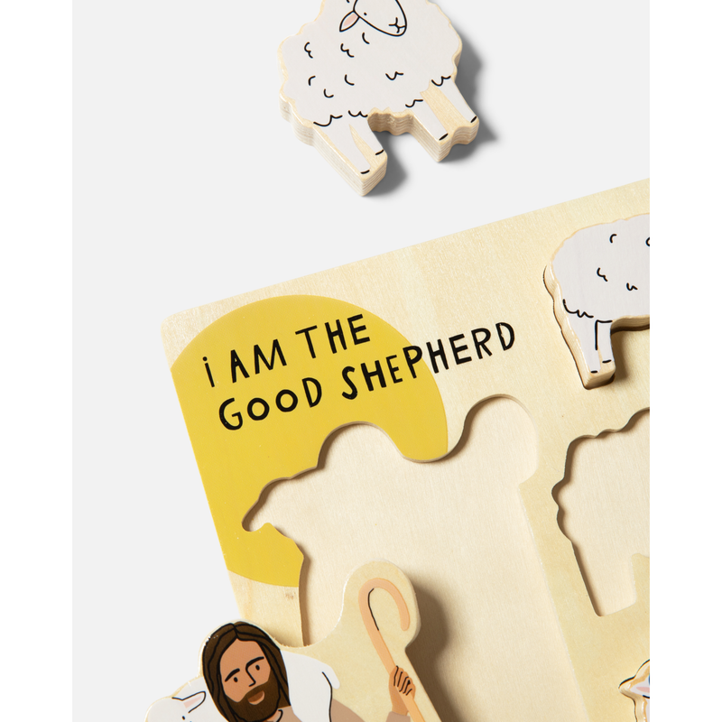 Be A Heart Good Shepherd Wooden Puzzle puzzle White Smoke