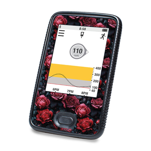 Peelz Gothic Roses DEXCOM G6 Touchscreen Receiver Peelz/Stickers White Smoke