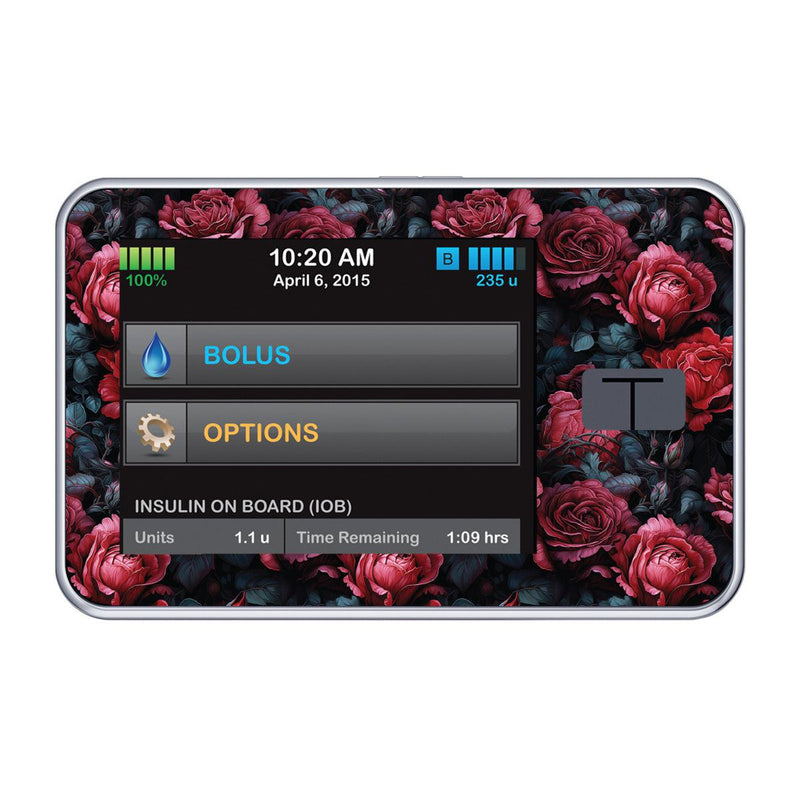 Peelz Gothic Roses for Tandem t:slim Peelz/Stickers Black