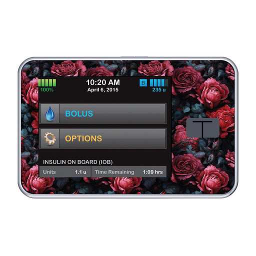 Peelz Gothic Roses for Tandem t:slim Peelz/Stickers Black