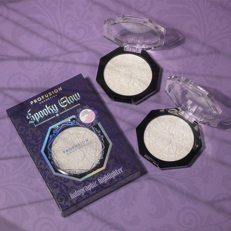 Profusion Cosmetics Spooky Glow-Holographic Highlighter Face Slate Gray