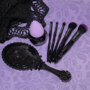 Profusion Cosmetics Mystic Blend-5 PC Face & Eye Brush Set Makeup Brushes Dark Gray