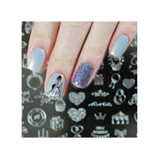 UberChic Beauty Elements of Love Stamping Plate Dark Slate Gray