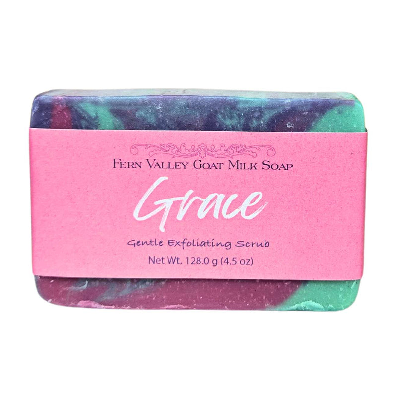 Fern Valley Soap Natural Goat Milk Soap | Grace - Amazing Fresh Floral Scent Goat Milk Soap Light Pink