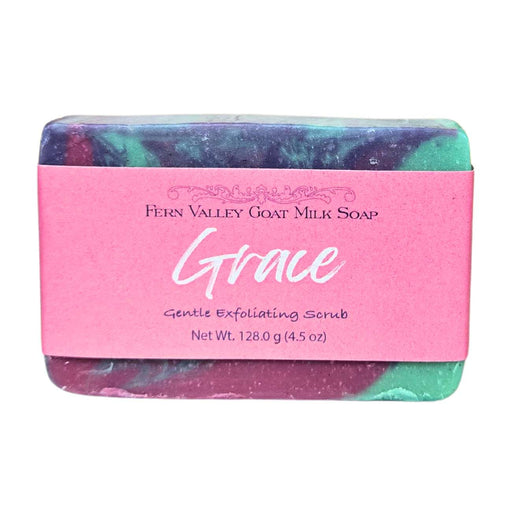 Fern Valley Soap Natural Goat Milk Soap | Grace - Amazing Fresh Floral Scent Goat Milk Soap Light Pink