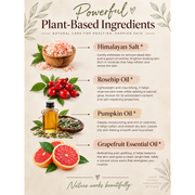 MION Artisan Soap Co. Himalayan Salt Grapefruit Scrub | Coarse Antique White