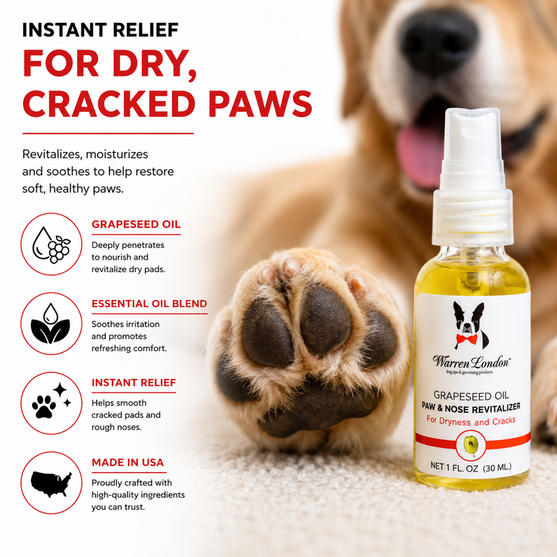 Warren London Grapeseed Oil Paw and Nose Revitalizer - Professional Size Spa Product White Smoke