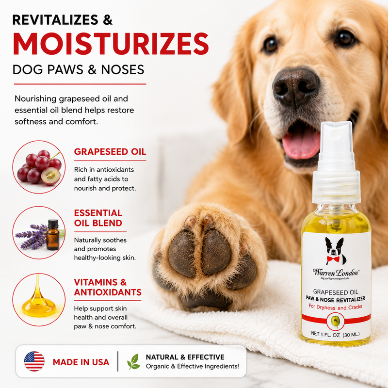 Warren London Grapeseed Oil Paw and Nose Revitalizer - Professional Size Spa Product White Smoke