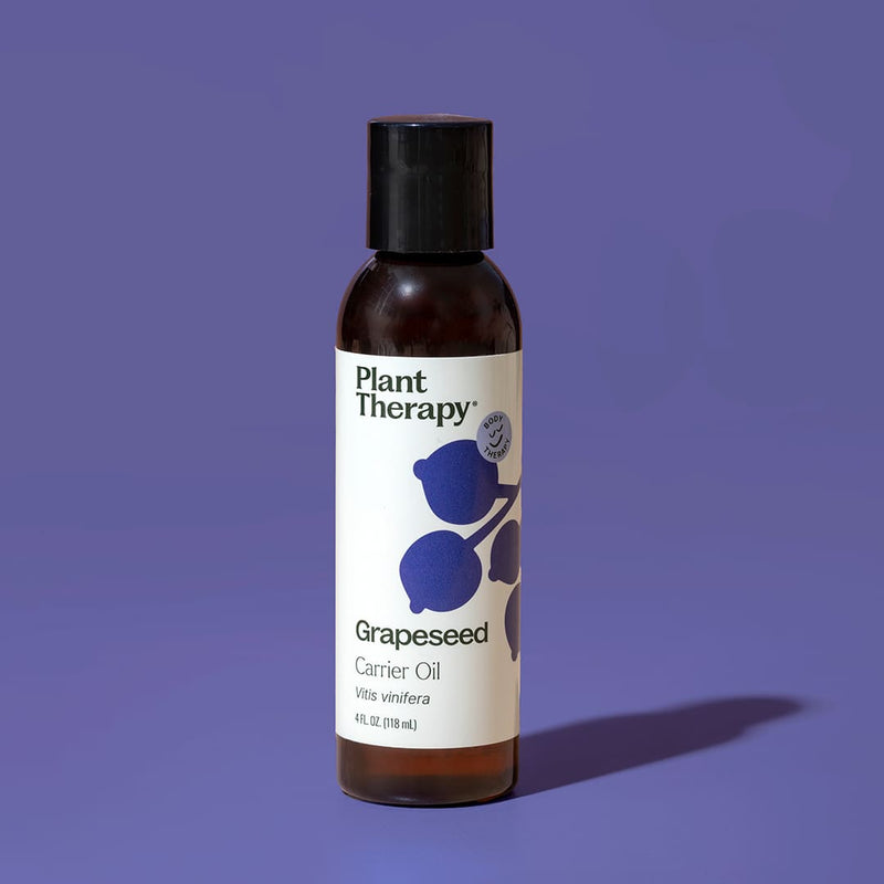 Plant Therapy Grapeseed Carrier Oil Body Care Slate Gray 4 oz