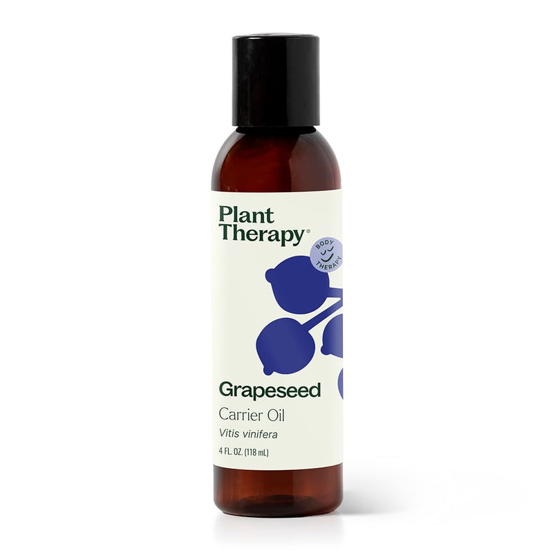 Plant Therapy Grapeseed Carrier Oil Body Care White Smoke 4 oz