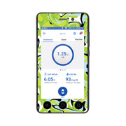Peelz Green Flow Sticker for Omnipod DASH® PDM – Pump Peelz Peelz/Stickers White Smoke Whole System Peelz (front + case)