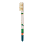 KOH-I-NOOR Beauty USA Sicily Soft Natural Bristles Toothbrush by Lavorati a Mano Toothbrush White Smoke Green