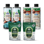 Garner's Garden 2 Pack Oral Care Package | Trio | H2O2 | Fluoride Free Packages White Smoke 2 x 16oz Reduced Cinnamint Mouthwash & Oxy Pulling / 2 x 2oz Organic Tooth Powder