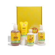 California Baby Best of Calendula™ Gift Set for Adults + Kids Gifts & Totes White Smoke