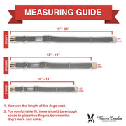 Warren London Fabric Dog Collar - Grey Leashes, Collars & Accessories White Smoke Small (10"-14"),Medium (13"-19"),Large (16"-26")