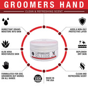 Warren London Groomers Hands Butter - Leave-In Hand Moisturizer Grooming Size Product White Smoke