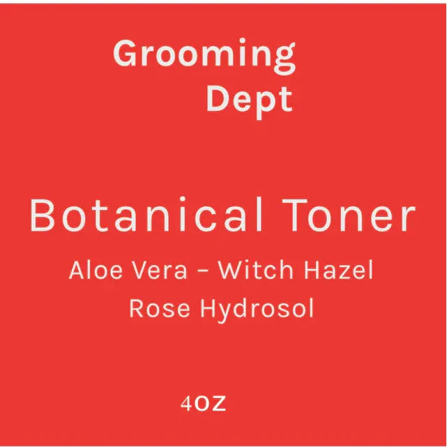Grooming Dept Grooming Dept Rose Hydrosol Botanical Toner 4 Oz Toner Tomato
