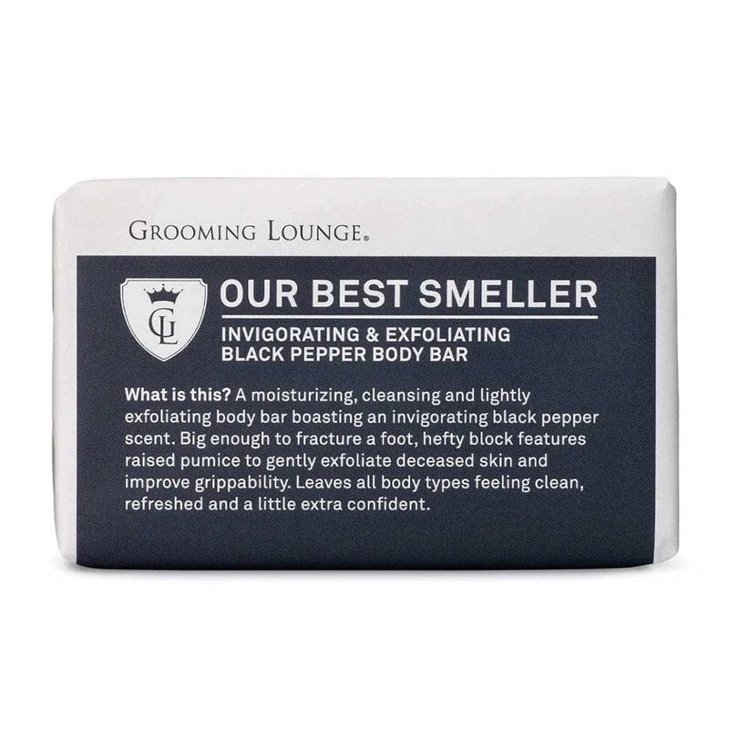 Grooming Lounge Grooming Lounge Our Best Smeller Exfoliating Body Bar - Black Pepper Body Bar For Men Cleansing Bars, Scrub Bars Lavender