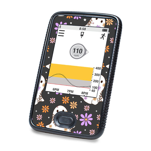 Peelz Groovy Ghosts DEXCOM G6 Touchscreen Receiver Peelz/Stickers White Smoke