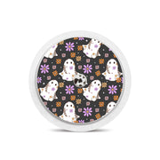 Peelz Groovy Ghosts Freestyle Libre 2 Peelz/Stickers White Smoke Receiver + Sensor,Sensor Only