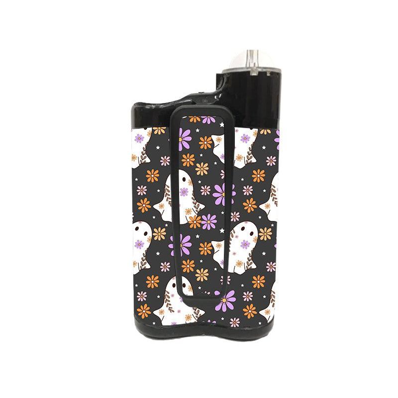 Peelz Groovy Ghosts for Medtronic MiniMed 770G & 780G Peelz/Stickers White Smoke Whole System Peelz (front back + clip),Front Peelz,Back and Clip Peelz