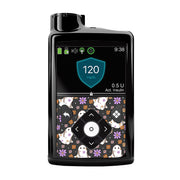 Peelz Groovy Ghosts for Medtronic MiniMed 770G & 780G Peelz/Stickers Black Whole System Peelz (front back + clip),Front Peelz,Back and Clip Peelz