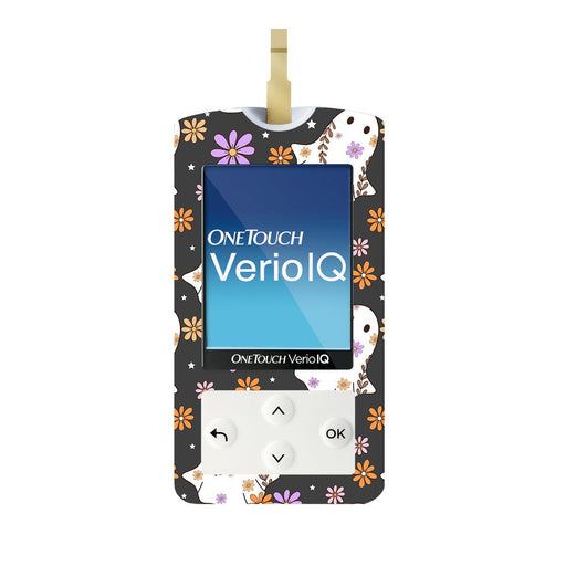 Peelz Groovy Ghosts for OneTouch Verio IQ Glucometer Peelz/Stickers White Smoke