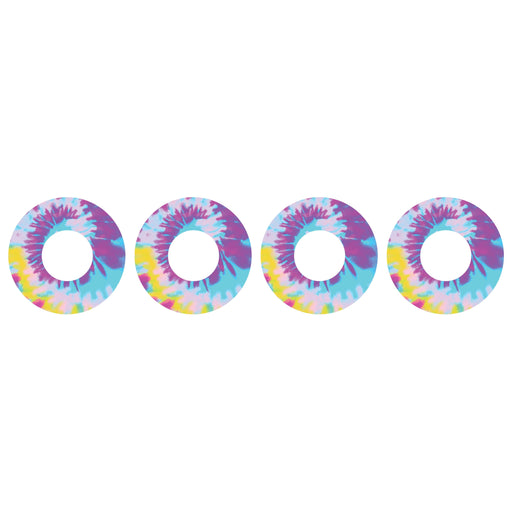 Peelz Groovy Tie-Dye Patch  Tape Designed for the FreeStyle Libre 2 Patch Medical Tape White Smoke 4-Pack Libre