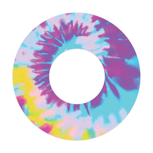 Peelz Groovy Tie-Dye Patch  Tape Designed for the FreeStyle Libre 2 Patch Medical Tape White Smoke 1-Pack Libre