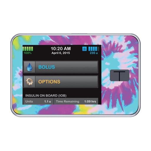 Peelz Groovy Tie-Dye Sticker for Tandem t:slim Peelz/Stickers Black