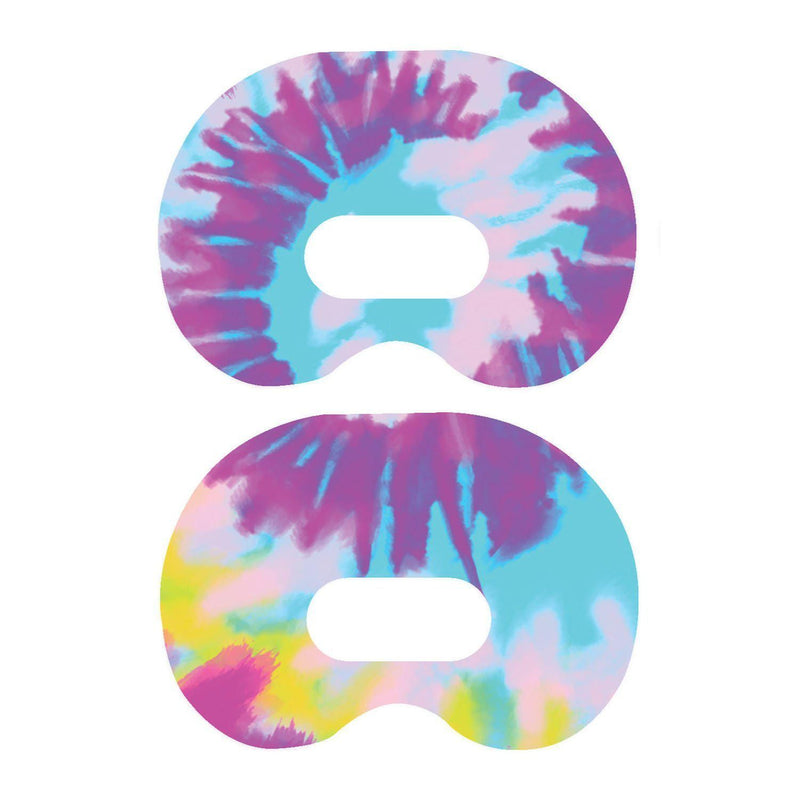 Peelz Groovy Tie-Dye for Medtronic Guardian Connect Patch Tape - Pump Peelz Patch Medical Tape White Smoke 1-Pack Medtronic CGM Tape
