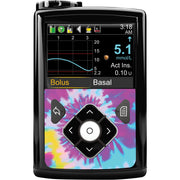 Peelz Groovy Tie-Dye for Sticker for Medtronic MiniMed 770G & 780G Peelz/Stickers Black Front Peelz