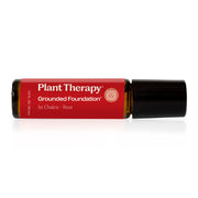 Plant Therapy Grounded Foundation (Root Chakra) Essential Oil Pre-Diluted Roll-On Essential Oil Black 10 mL