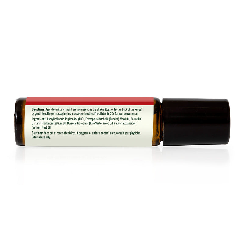 Plant Therapy Grounded Foundation (Root Chakra) Essential Oil Pre-Diluted Roll-On Essential Oil Black 10 mL
