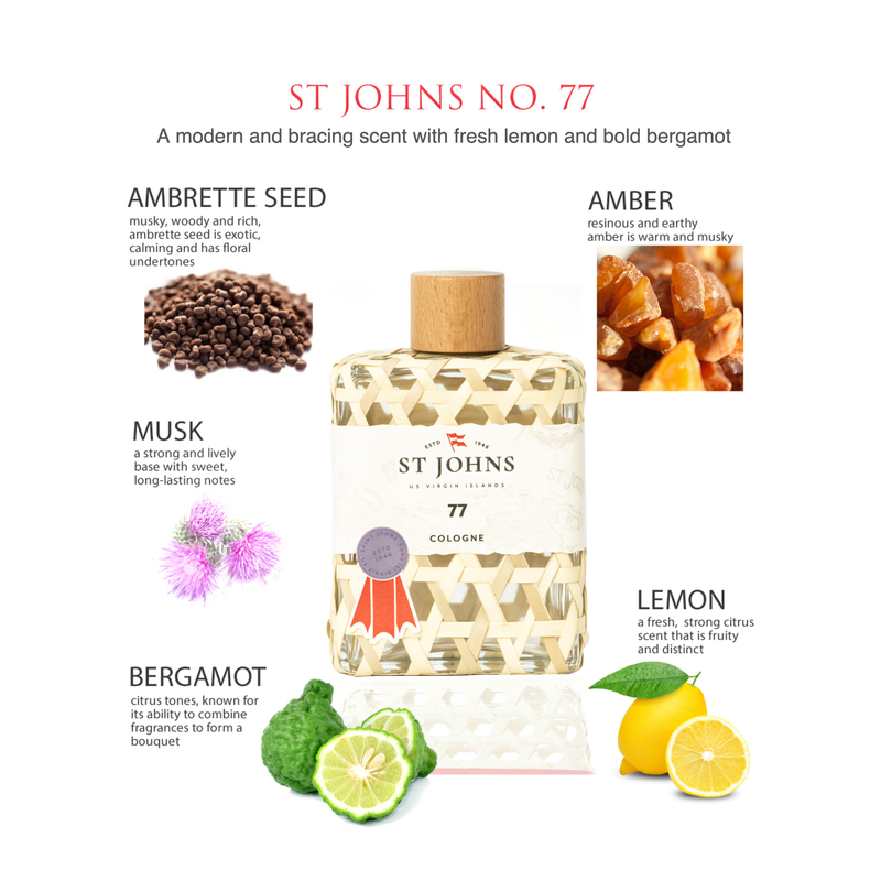 St Johns Fragrance Co LLC™ 77 Mens Cologne Cologne Beige 4 oz - Spray - $65,8 oz - Splash - $85,2 oz - Spray - $45