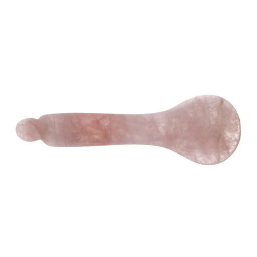 ZAQ Skin & Body Rose Quartz Gua Sha Spoon White Smoke