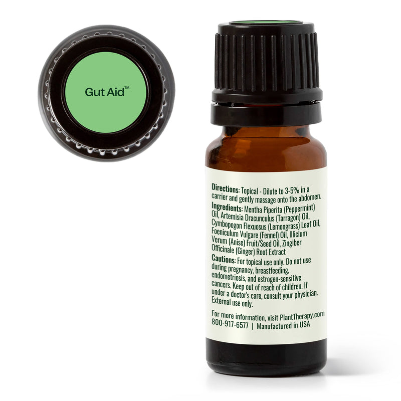 Plant Therapy Gut Aid™ Essential Oil Blend Essential Oil White Smoke 10 mL,30 mL