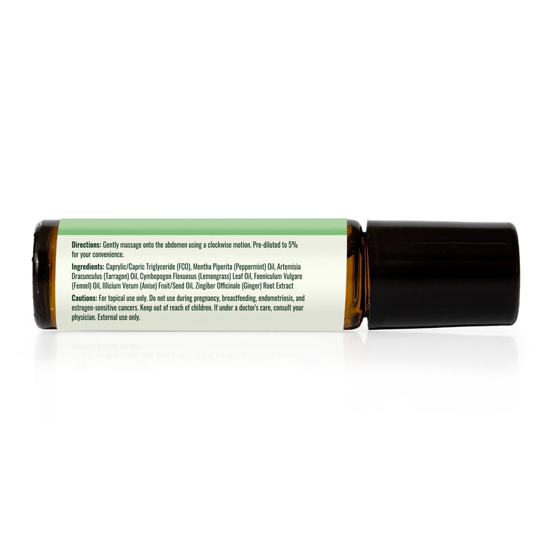 Plant Therapy Gut Aid™ Essential Oil Blend Pre-Diluted Roll-On Essential Oil Black 10 mL