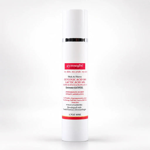 gymsegbë Thick As Thieves Pure Glycolic Acid Lactic Acid Extreme Gel Peel - 50ml Exfoliation, Dark Spots, Hyperpigmentation White Smoke 1 BottleSave 6.90