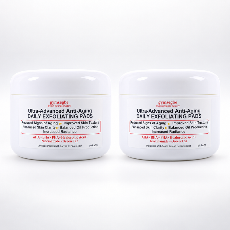gymsegbë Ultra-Advanced Anti-Aging Daily Resurfacing Pads skincare White Smoke 2 Jars Save $2.99