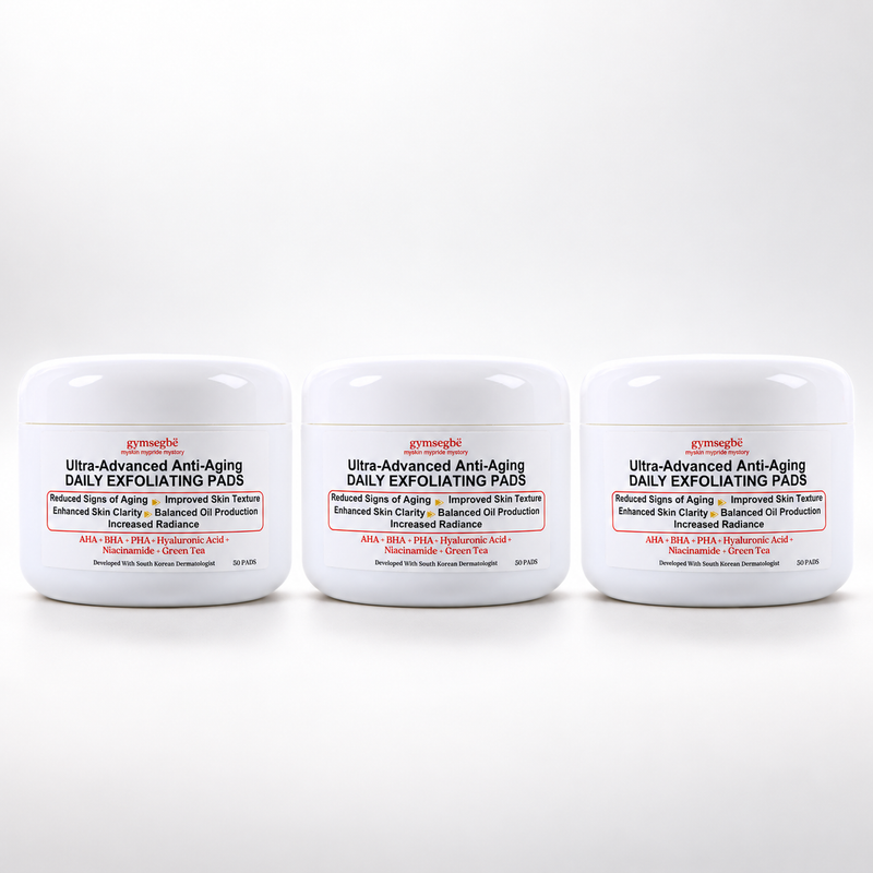 gymsegbë Ultra-Advanced Anti-Aging Daily Resurfacing Pads skincare White Smoke 3 Jars Save $3.98