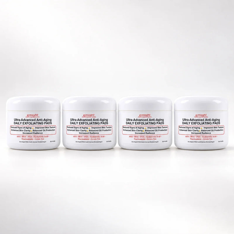 gymsegbë Ultra-Advanced Anti-Aging Daily Resurfacing Pads skincare White Smoke 4 Jars Save $12.97