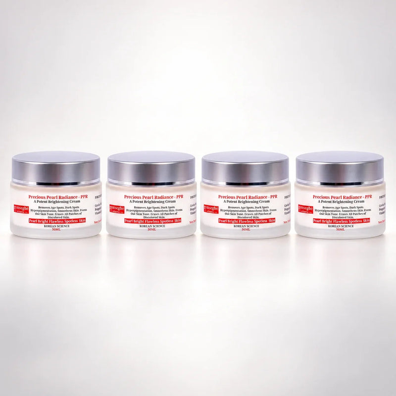 gymsegbë Precious Pearl Radiance Brightening Cream Anti-Aging, Dark Spots, Hyperpigmentation White Smoke 4 Jars Save $46.97