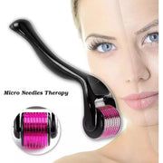 Vida Smart Vida Smart - Derma Roller DRS 540 0.25mm Titanium Needles for Hair Regrowth - Matte Black Derma Roller Light Gray