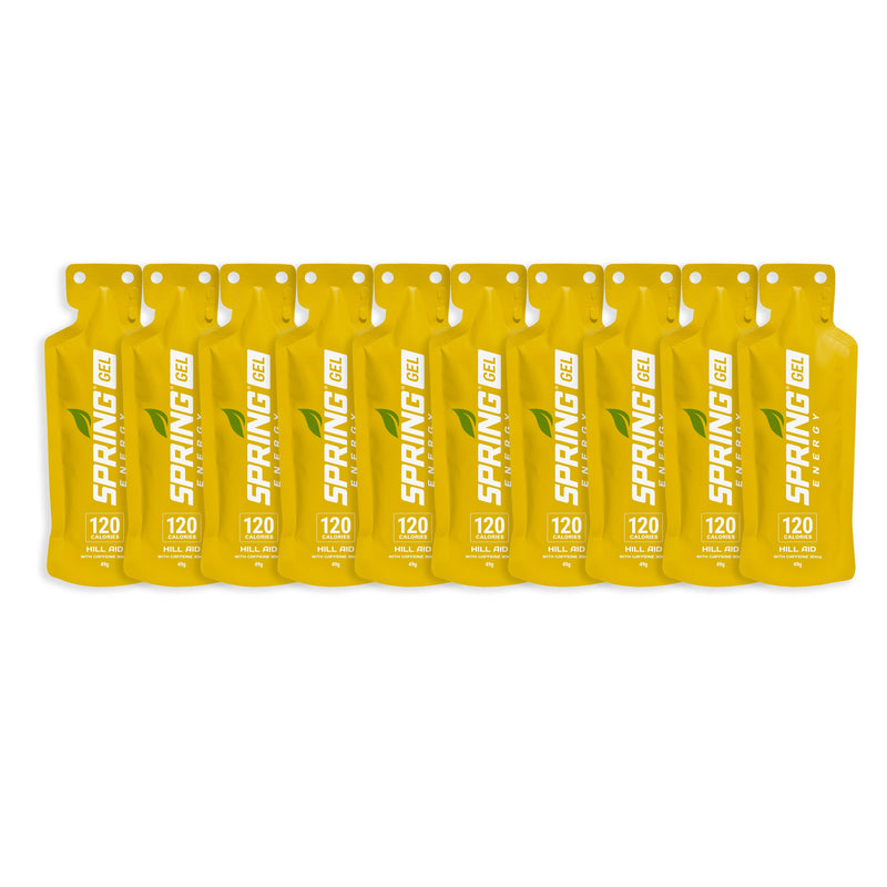 myspringenergy Mango Mint Energy Gel with 30 mg of Caffeine 120 Kcal Gel Goldenrod 10 pack