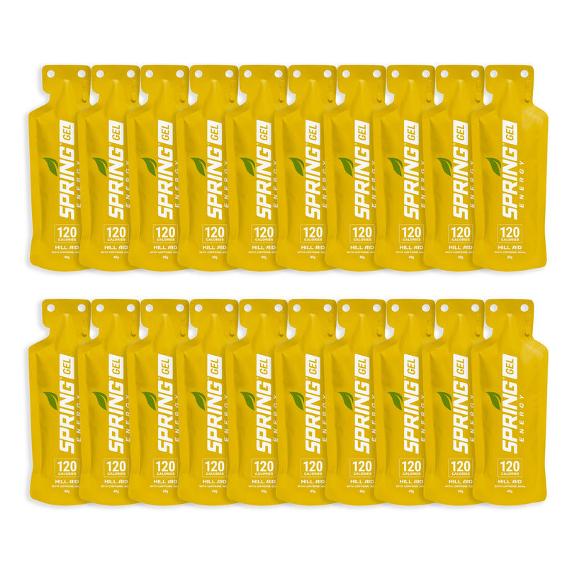 myspringenergy Mango Mint Energy Gel with 30 mg of Caffeine 120 Kcal Gel Goldenrod 20 pack