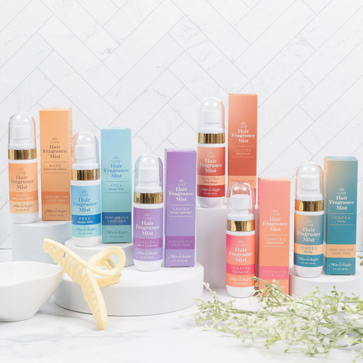 MIXOLOGIE Mixologie Hair Fragrance Mist Hair Mist Lavender Assured (natural),Bare (seductive saffron),Free (ocean mist),Glow (endless ember),Lavish (white lavender),Sultry (wild musk),Tempted (coconut kiss),Tenacious (crisp vanilla),Tender (fruity),30A Emerald Coast Vibes,Drifter,Lake-aholic,Peak,Salt & Sol,Princ