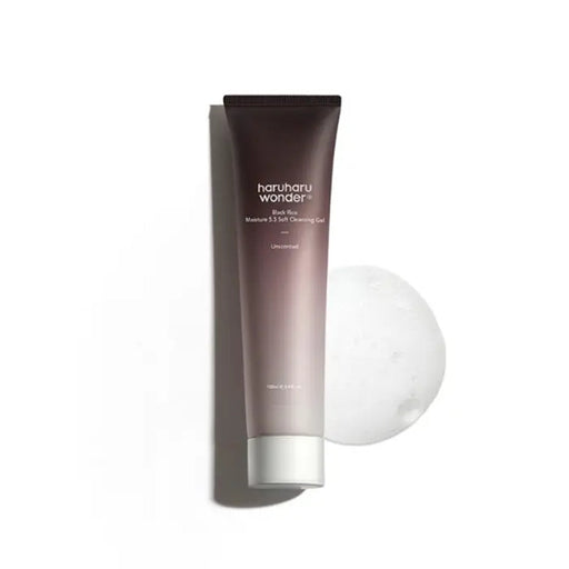 AsiaBeautyMall Haruharu Wonder Black Rice Moisture 5.5 Soft Cleansing Gel Face Cleanser White Smoke