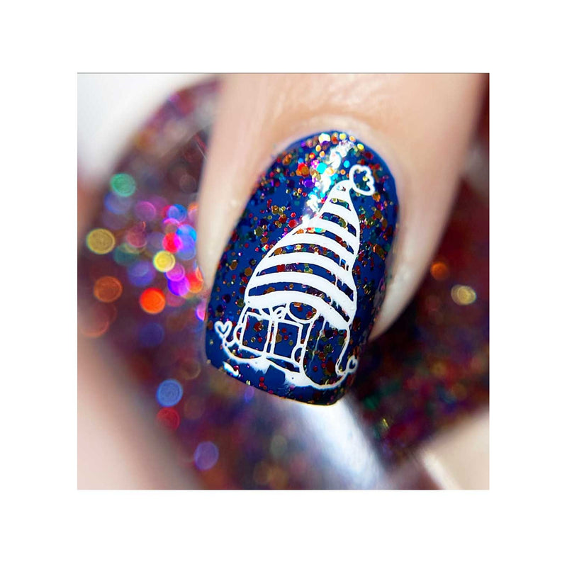 UberChic Beauty Happy Birthday Stamping Plate Dark Slate Gray