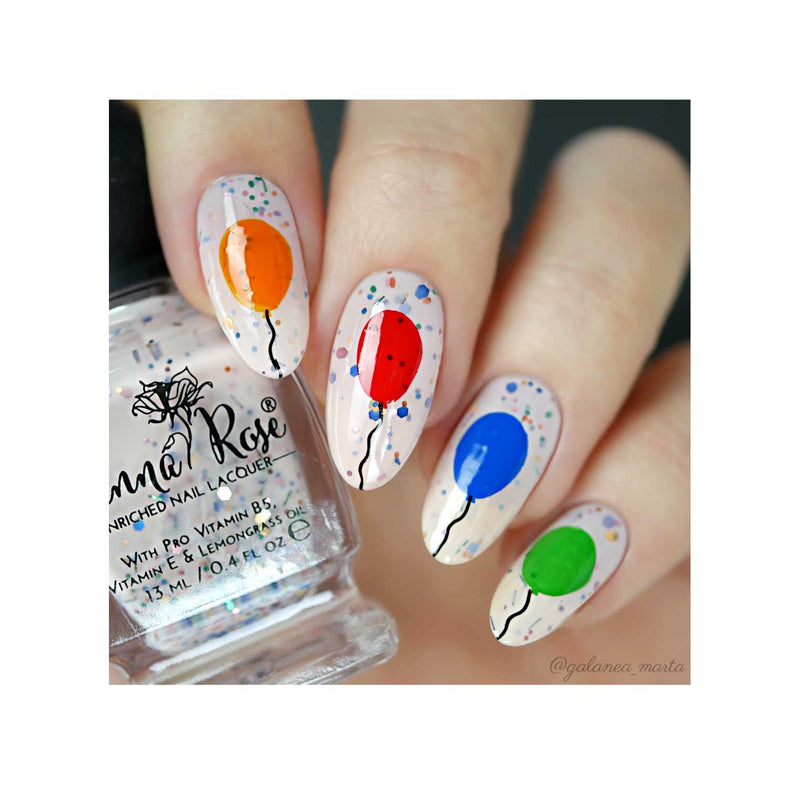 UberChic Beauty Happy Birthday Stamping Plate Rosy Brown